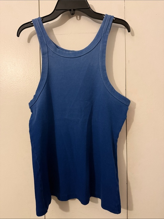 MOTHER Tops - MOTHER ombré Blue Ribbed Tank Top